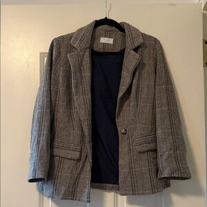 Sage Herringbone Blazer